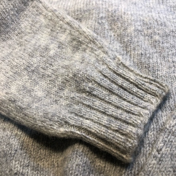 Vintage 100% Wool V Neck Unisex Sweater Glenayr Kitten Factory Lanark Ontario S - Picture 9 of 12